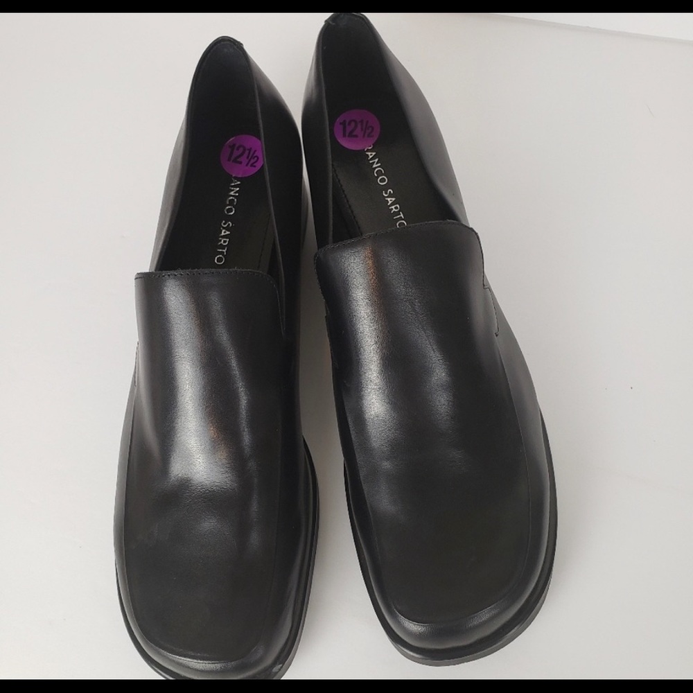 Franco sarto Flex men black leather loafers NWOT